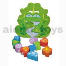 Wooden Shape Frog Spielzeug (81046)